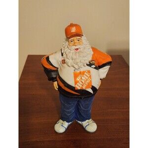 NASCAR Tony Stewart #20 Home Depot Santa Collectible Figurine  2004 8" Tall